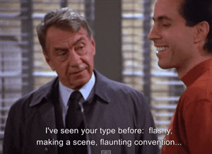 GIF of 'flashy, making a scene' 